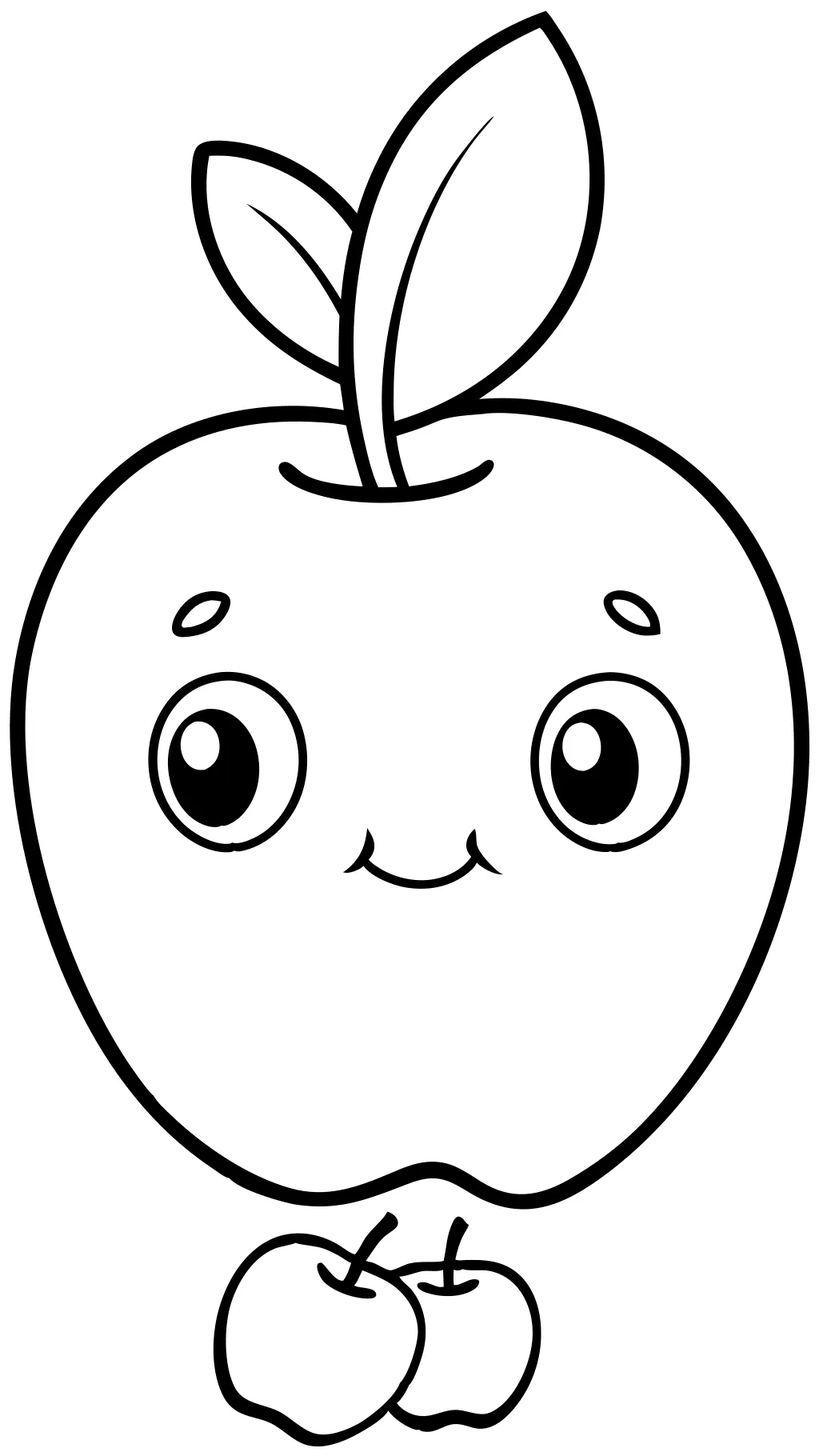 free apple coloring pages